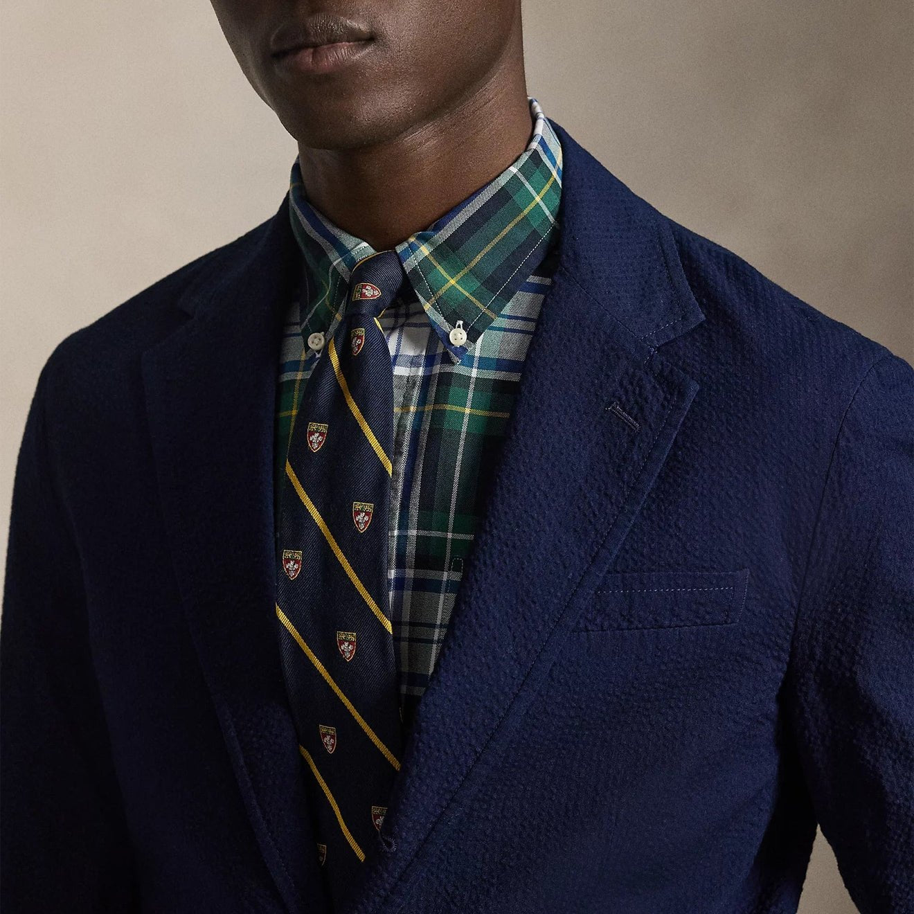 Polo Ralph Lauren Polo Soft Modern - Fit Seersucker Jacket Indigo - The Sporting Lodge