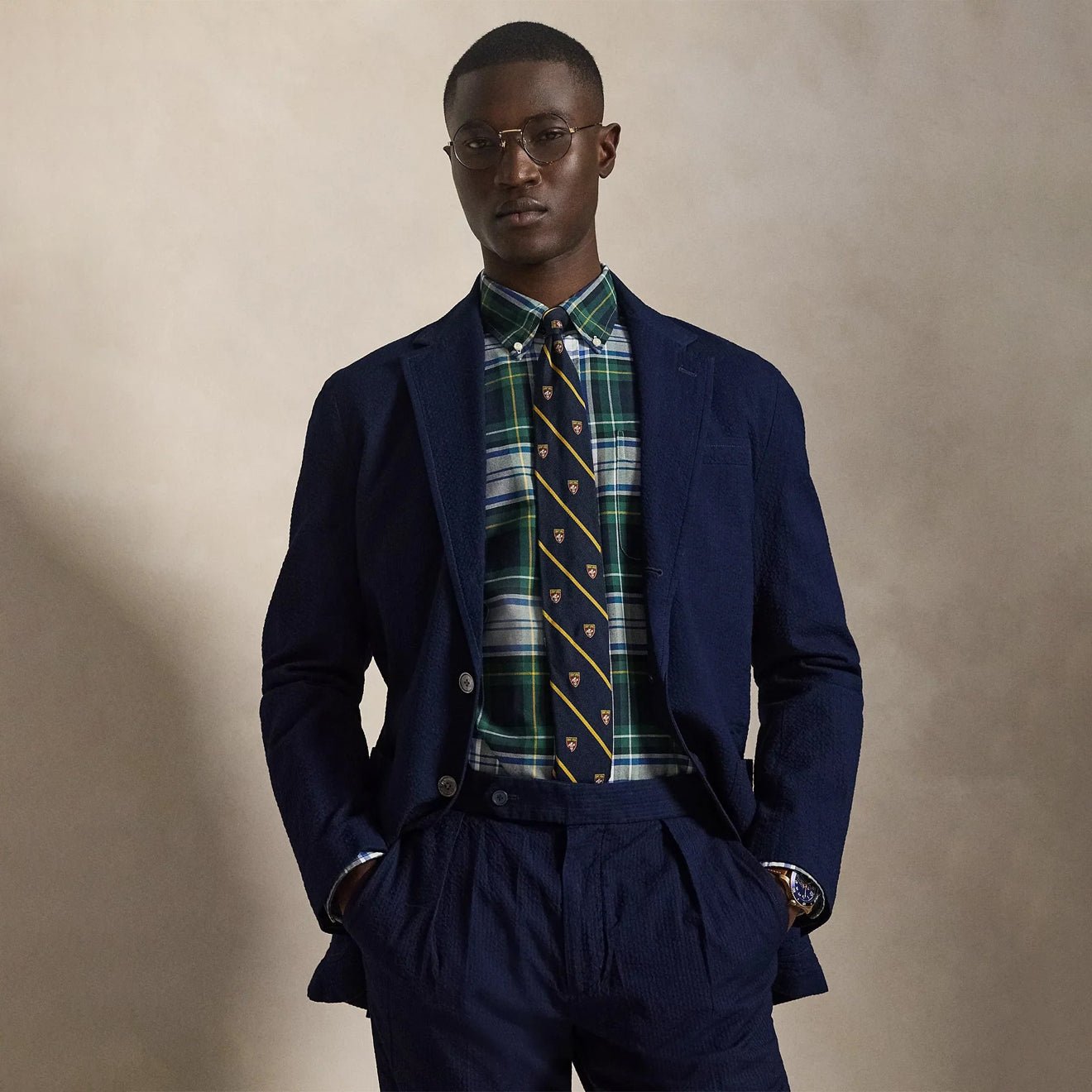 Polo Ralph Lauren Polo Soft Modern - Fit Seersucker Jacket Indigo - The Sporting Lodge