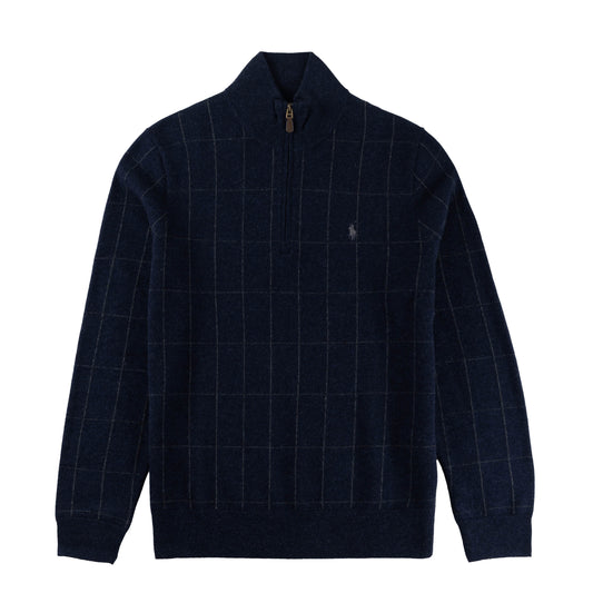 Polo Ralph Lauren Quarter-Zip Sweater Navy Combo - The Sporting Lodge
