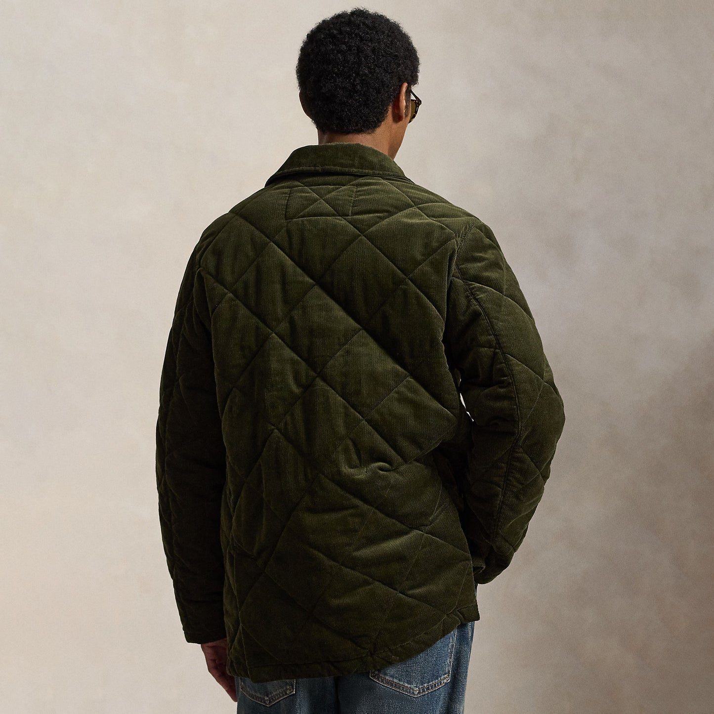 Polo Ralph Lauren Quilted Corduroy Barn Coat Company Olive