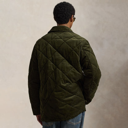 Polo Ralph Lauren Quilted Corduroy Barn Coat Company Olive