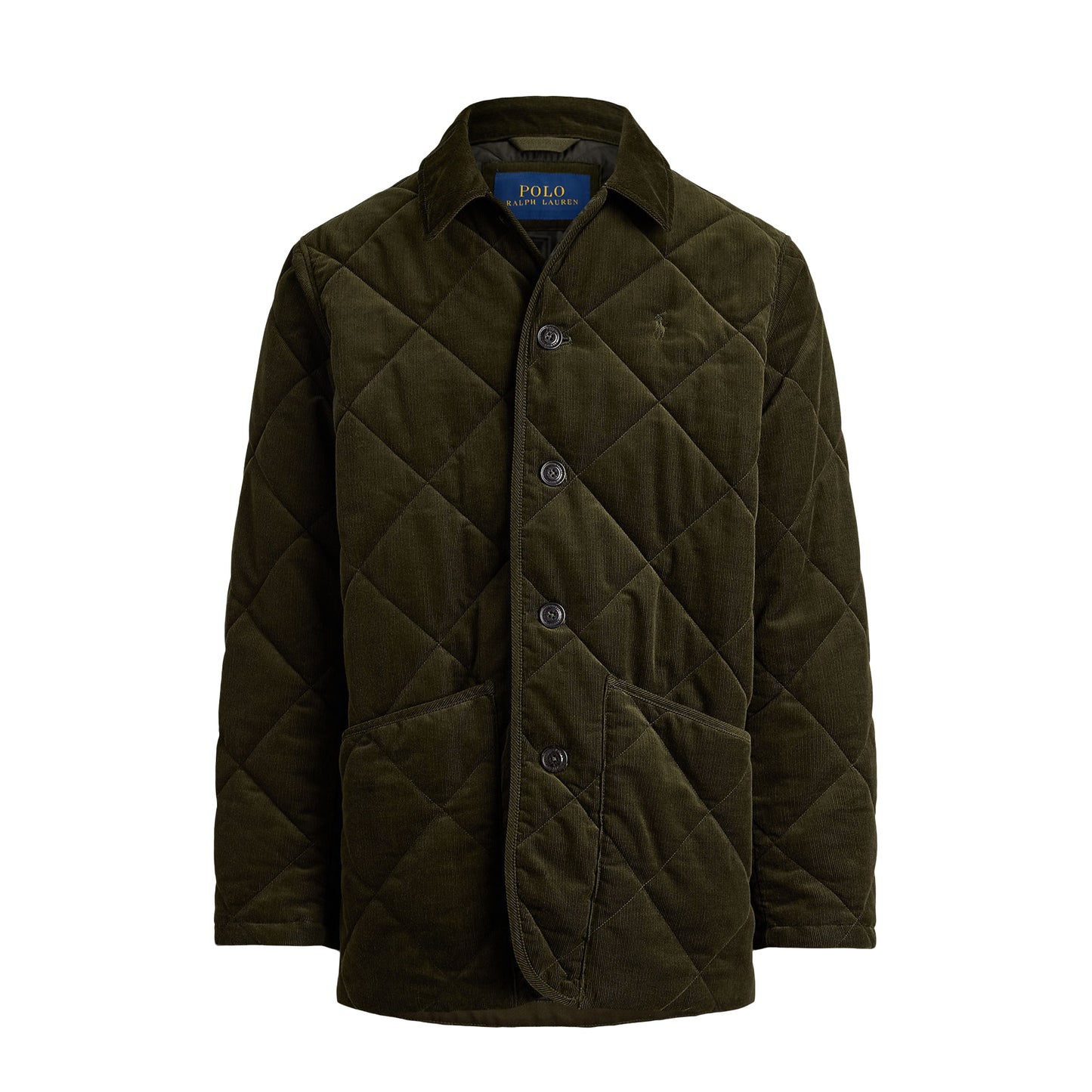 Polo Ralph Lauren Quilted Corduroy Barn Coat Company Olive