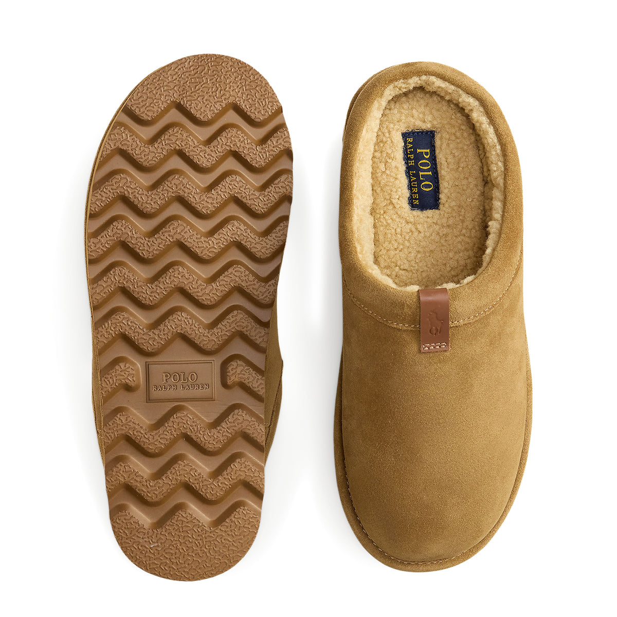 Polo Ralph Lauren Reade Clog DS Slipper Brown Suede / Tonal Pp
