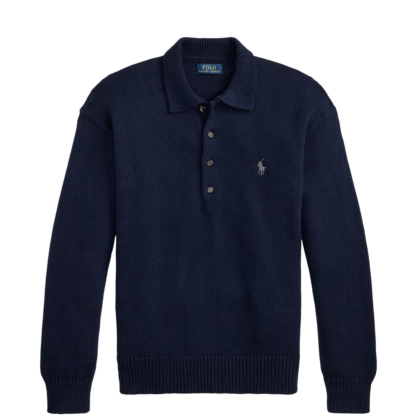 Polo Ralph Lauren Relaxed Cable Cotton Polo Sweater Hunter Navy