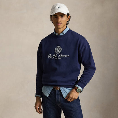 Polo Ralph Lauren Relaxed Fit Fleece Graphic Sweatshirt Newport Navy - The Sporting Lodge
