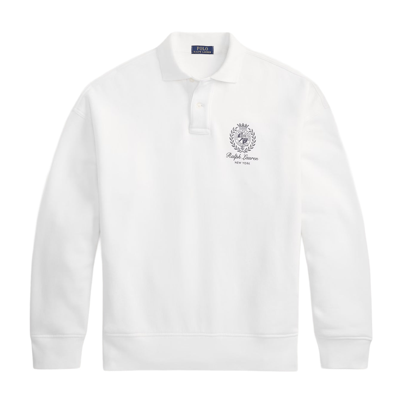 Polo Ralph Lauren Relaxed Fit Fleece Graphic Sweatshirt White - The Sporting Lodge