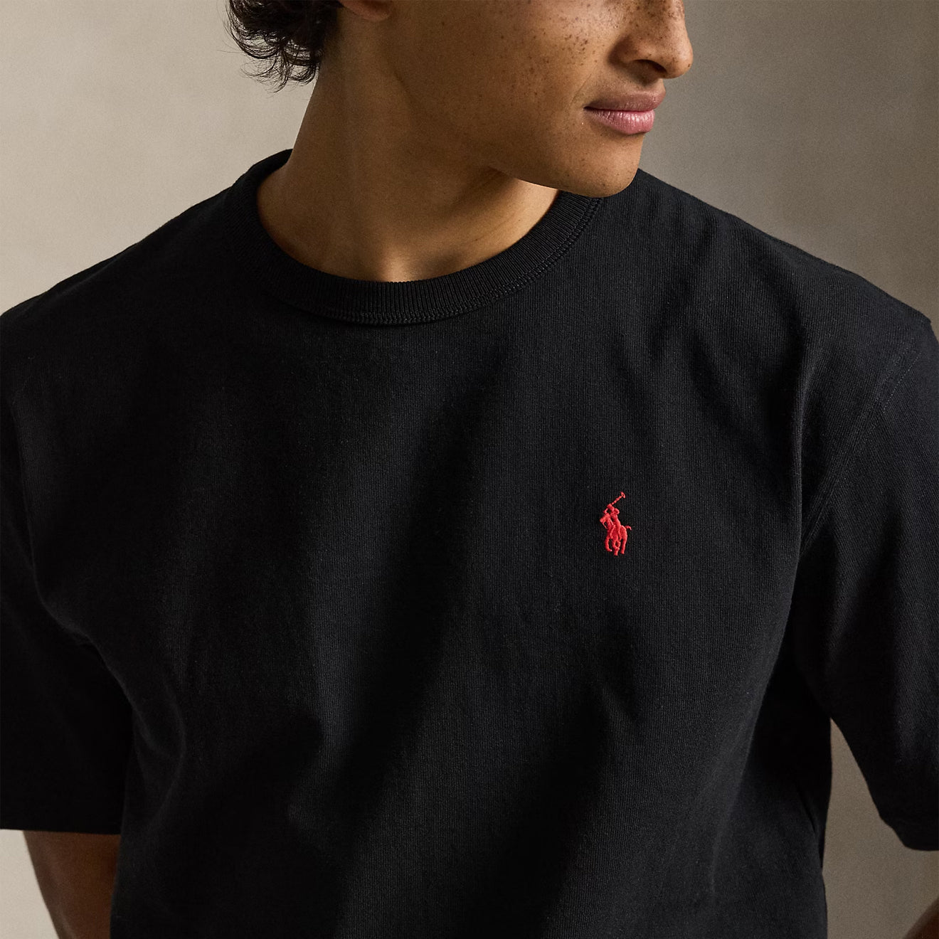 Polo Ralph Lauren Relaxed Fit Jersey Crewneck T-Shirt Polo Black - The Sporting Lodge