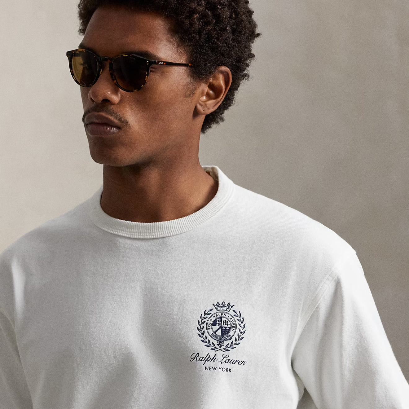 Polo Ralph Lauren Relaxed Fit Jersey Graphic T-shirt White - The Sporting Lodge
