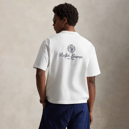 Polo Ralph Lauren Relaxed Fit Jersey Graphic T-shirt White - The Sporting Lodge