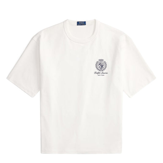 Polo Ralph Lauren Relaxed Fit Jersey Graphic T-shirt White - The Sporting Lodge