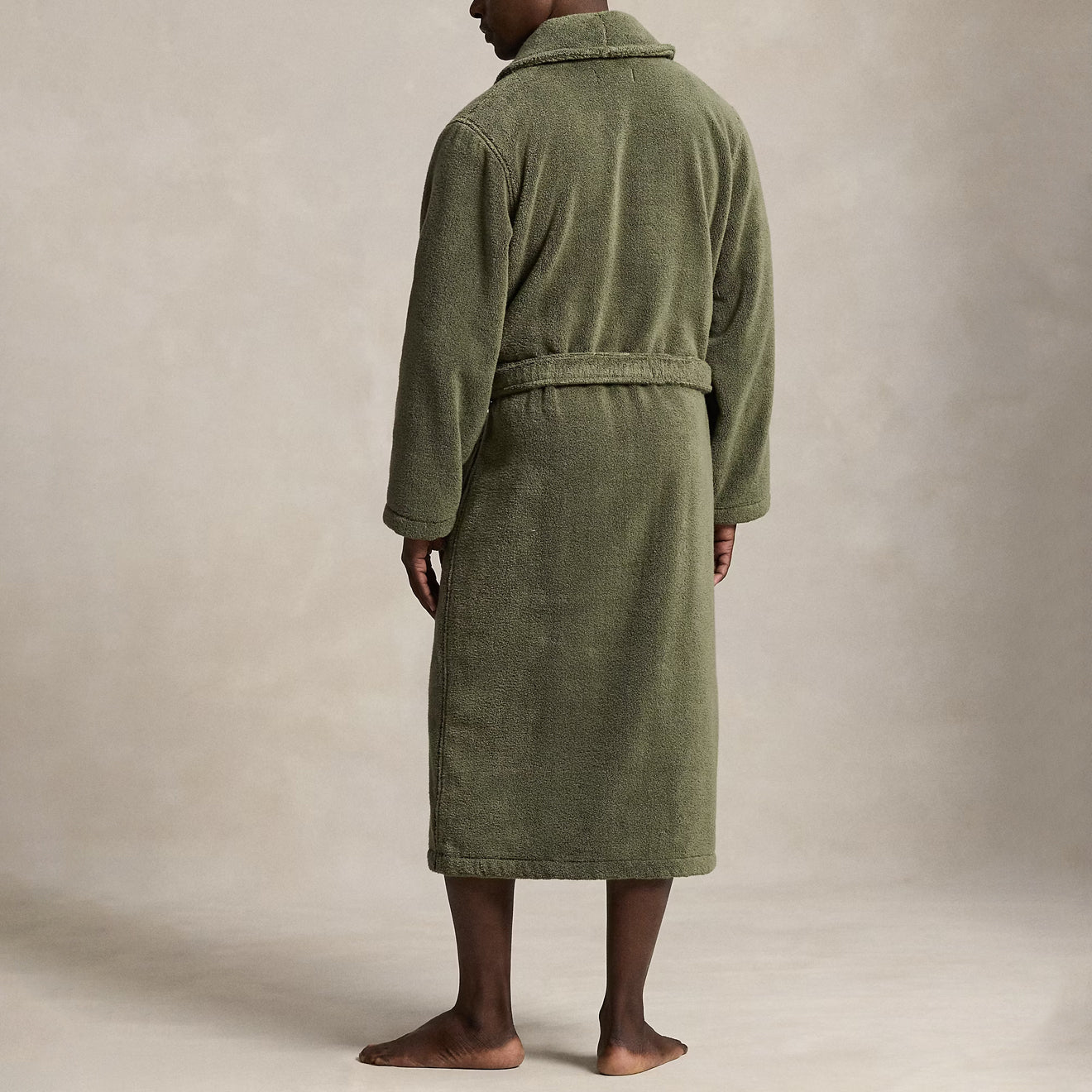 Polo Ralph Lauren Shawl-Collar Terry Robe Cruise Olive