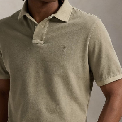 Polo Ralph Lauren Short Sleeve Polo Shirt Custom Slim Olive