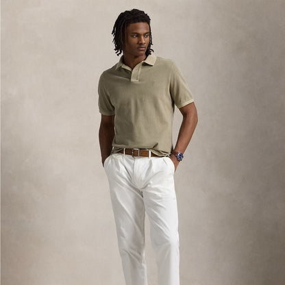 Polo Ralph Lauren Short Sleeve Polo Shirt Custom Slim Olive