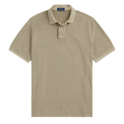 Polo Ralph Lauren Short Sleeve Polo Shirt Custom Slim Olive