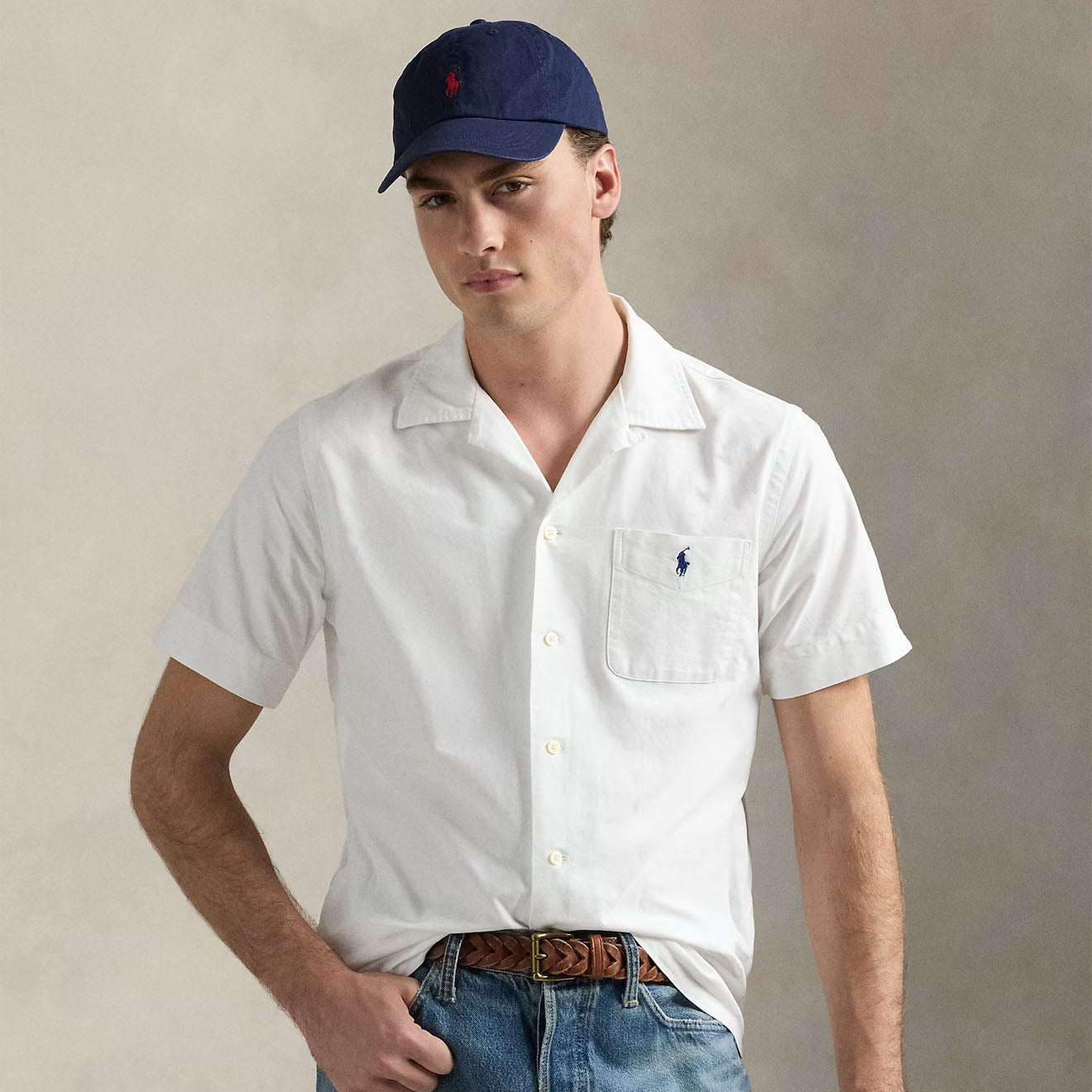 Polo Ralph Lauren Short Sleeve Sport Shirt Classic White - The Sporting Lodge