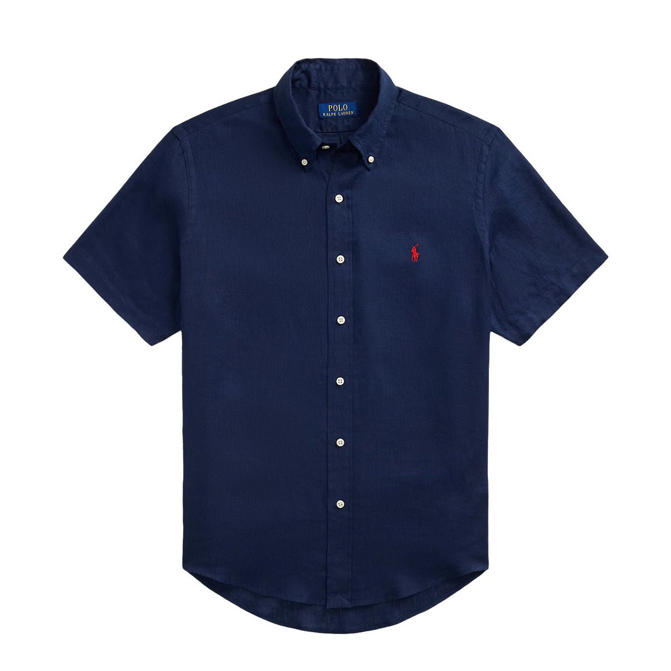 Polo Ralph Lauren Short Sleeve Sport Shirt Custom Newport Navy