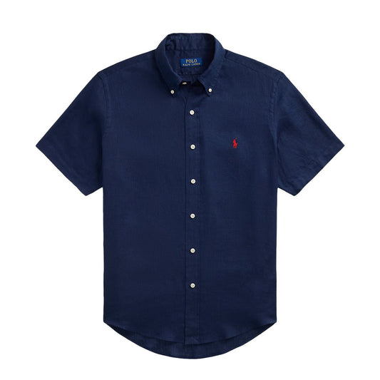 Polo Ralph Lauren Short Sleeve Sport Shirt Custom Newport Navy