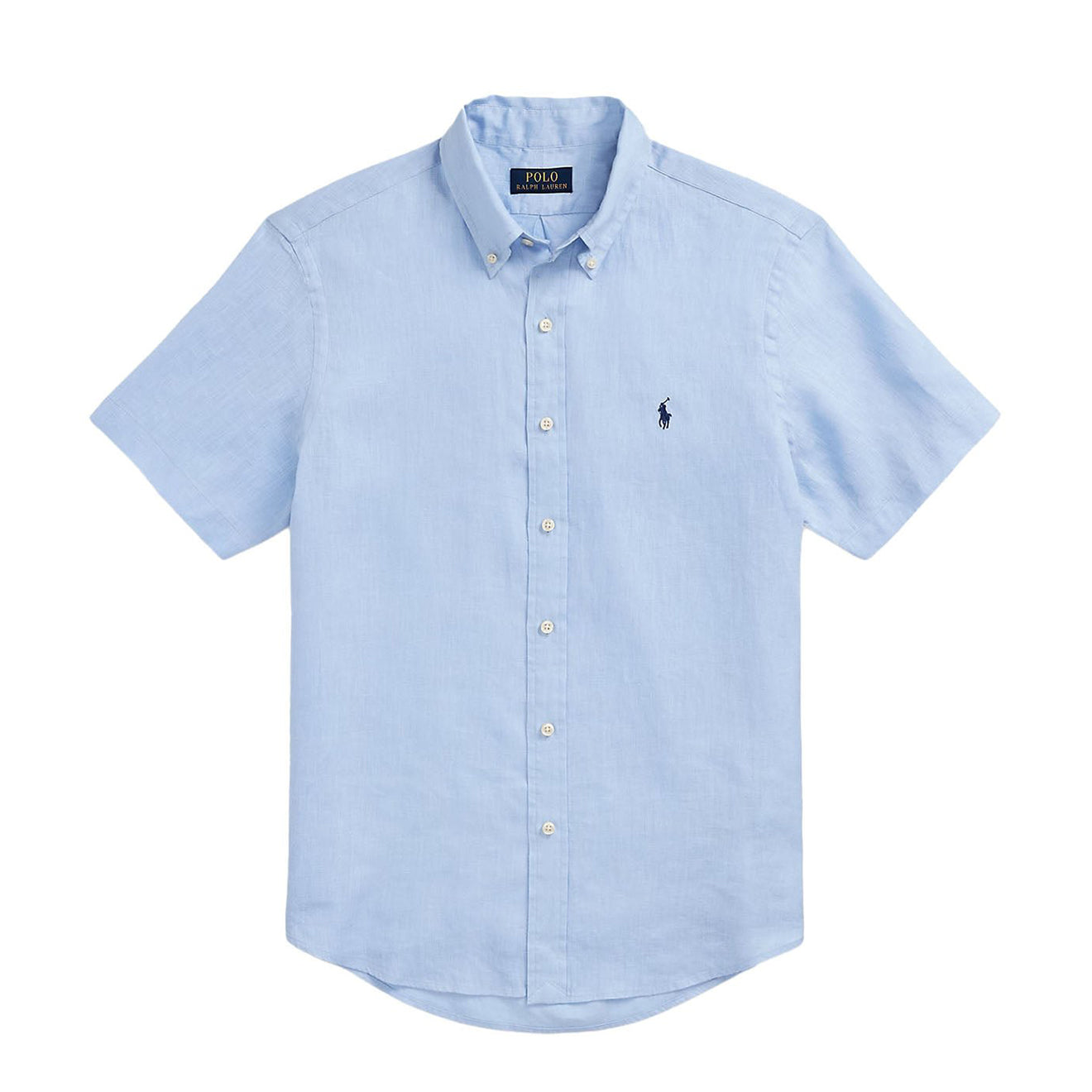 Polo Ralph Lauren Short Sleeve Sport Shirt Custom Office Blue