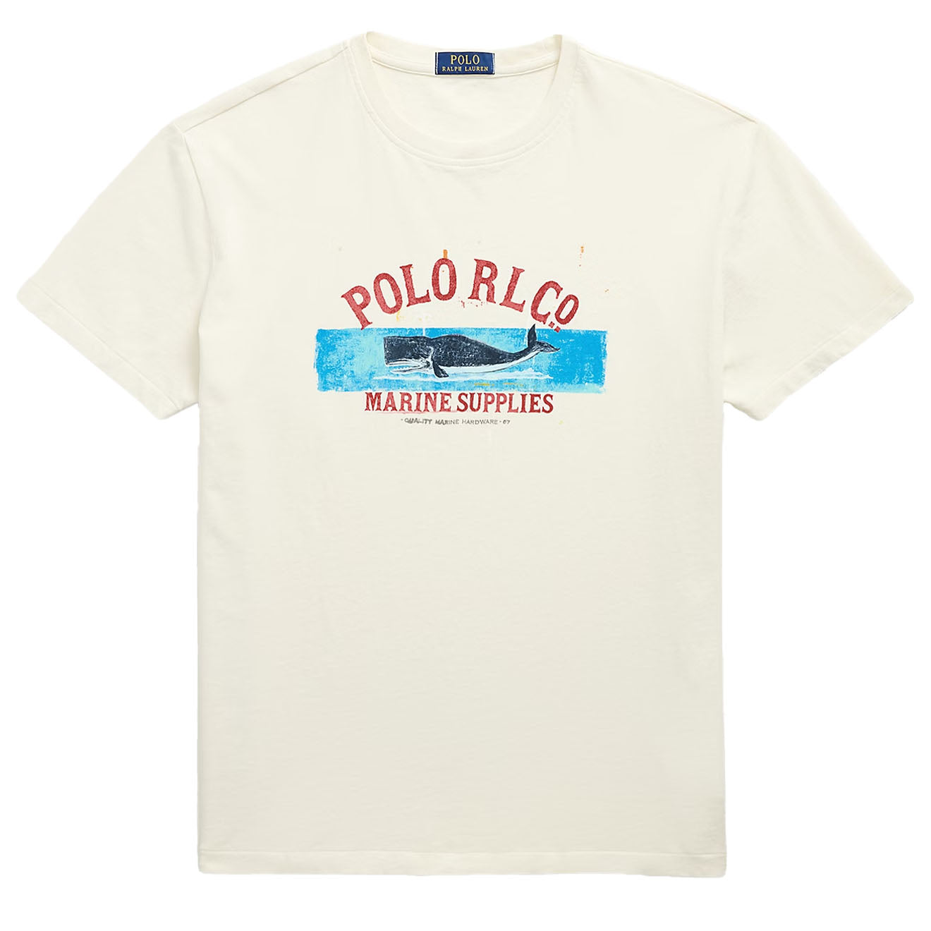 Polo Ralph Lauren Short Sleeve T Shirt Classic Deckwash White - The Sporting Lodge