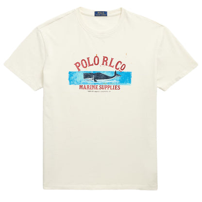 Polo Ralph Lauren Short Sleeve T Shirt Classic Deckwash White - The Sporting Lodge