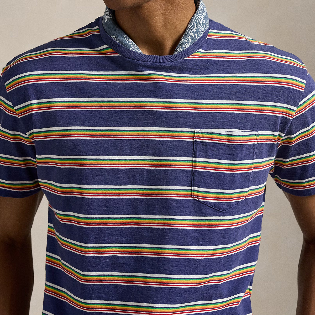 Polo Ralph Lauren Short Sleeve T Shirt Classic New Classic Navy Multi - The Sporting Lodge