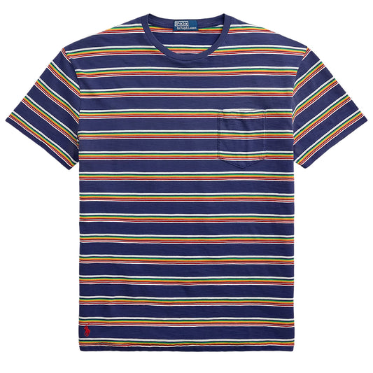 Polo Ralph Lauren Short Sleeve T Shirt Classic New Classic Navy Multi - The Sporting Lodge