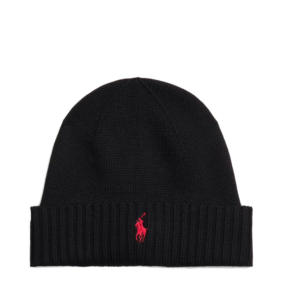 Polo Ralph Lauren Signature Pony Wool Beanie Black - The Sporting Lodge