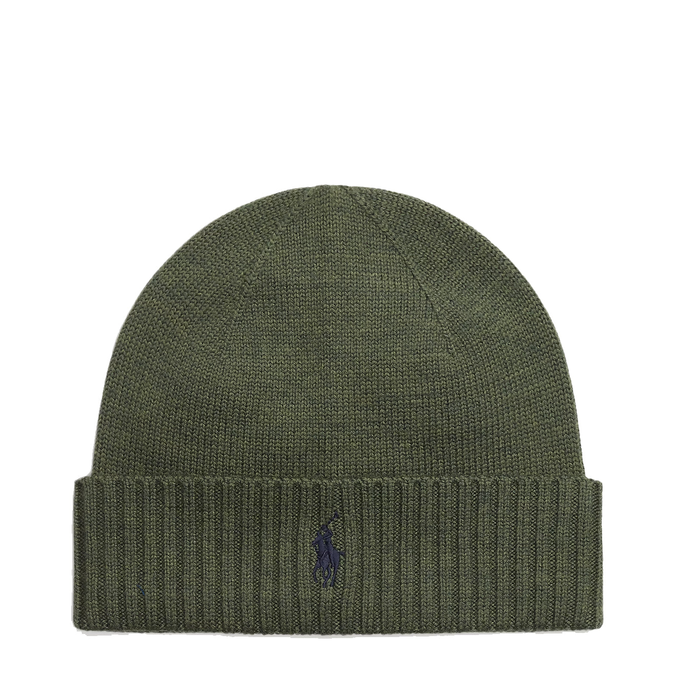 Polo Ralph Lauren Signature Pony Wool Beanie Classic Olive Heather - The Sporting Lodge