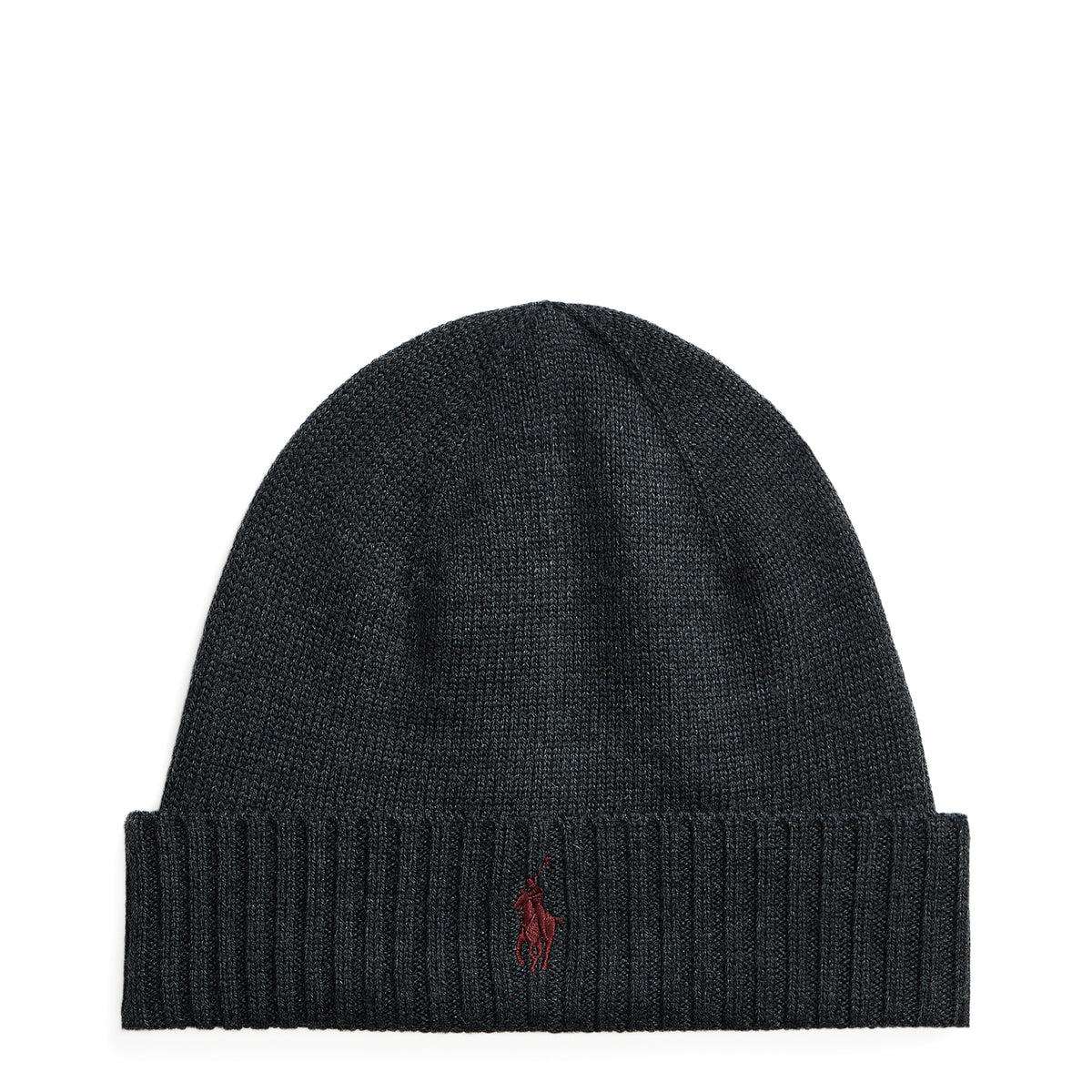 Polo Ralph Lauren Signature Pony Wool Beanie Dark Granite Heather