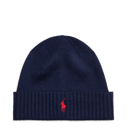 Polo Ralph Lauren Signature Pony Wool Beanie Hunter Navy - The Sporting Lodge