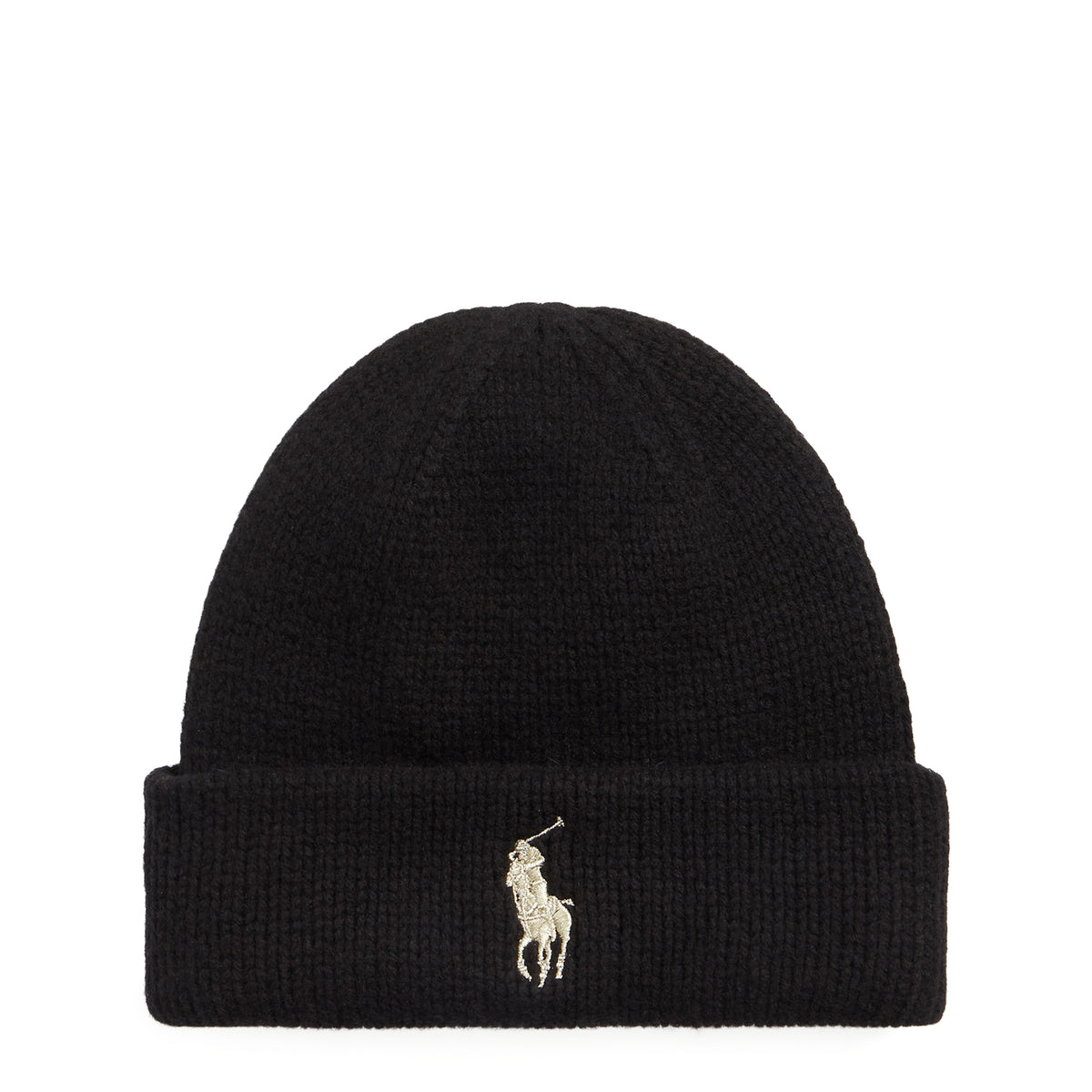 Polo Ralph Lauren Signature Pony Wool Beanie Polo Black / Gold Pp