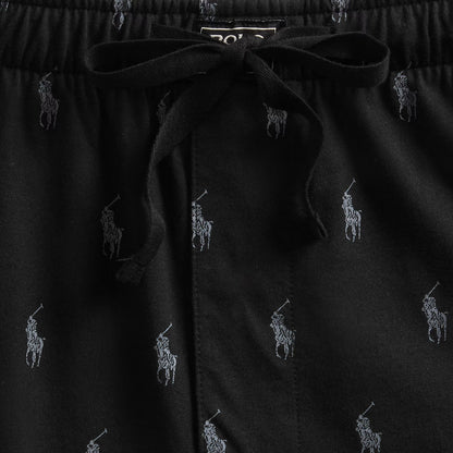 Polo Ralph Lauren Sleep Bottom All Over Pony Print Polo Black - The Sporting Lodge
