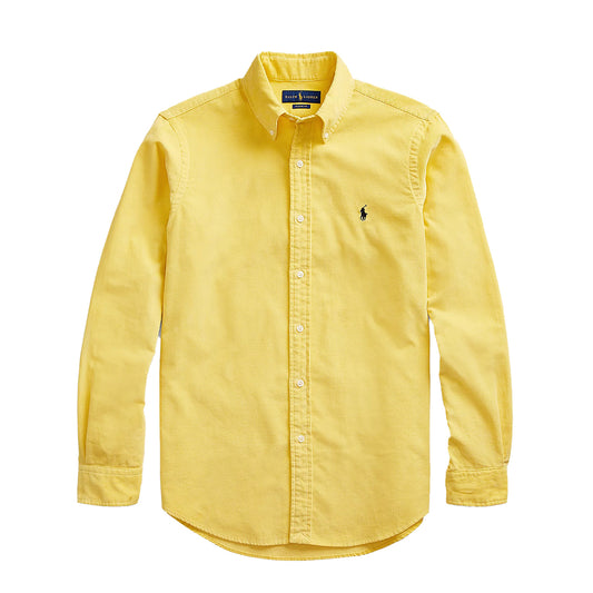 Polo Ralph Lauren Slim Fit Corduroy Shirt Empire Yellow