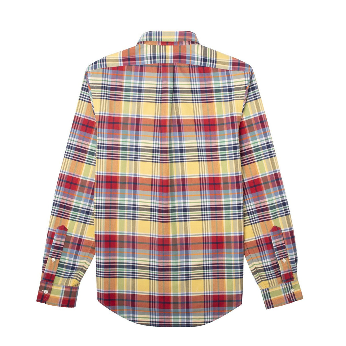 Polo Ralph Lauren Slim Fit L/S Check Shirt Yellow / Red Multi