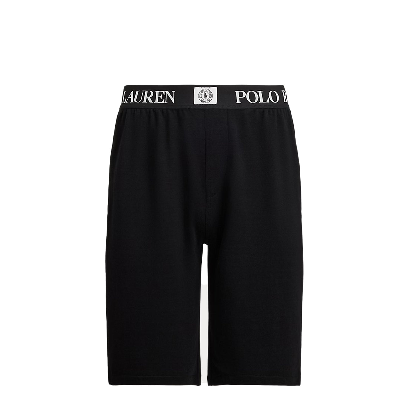 Polo Ralph Lauren Slim French Terry Sleep Short Polo Black - The Sporting Lodge