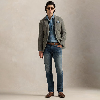 Polo Ralph Lauren Slub Denim Western Shirt RL Western - The Sporting Lodge