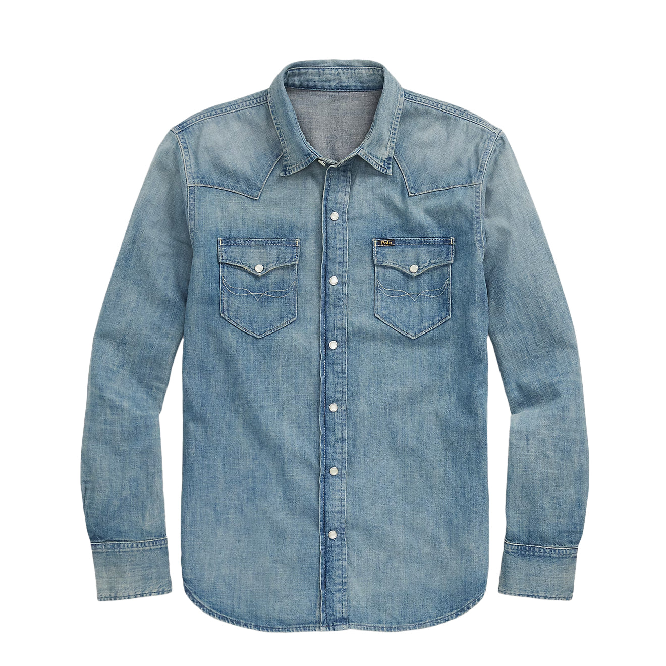 Polo Ralph Lauren Slub Denim Western Shirt RL Western - The Sporting Lodge