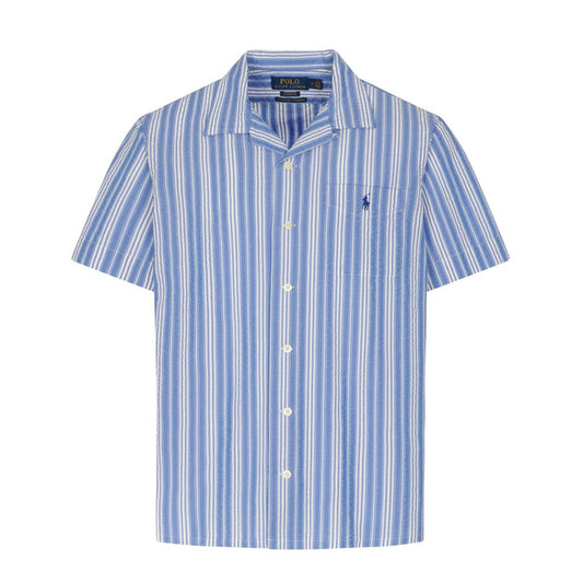 Polo Ralph Lauren Stripe Camp Shirt Blue / White