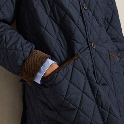 Polo Ralph Lauren The Beacon Quilted Barn Coat College Navy
