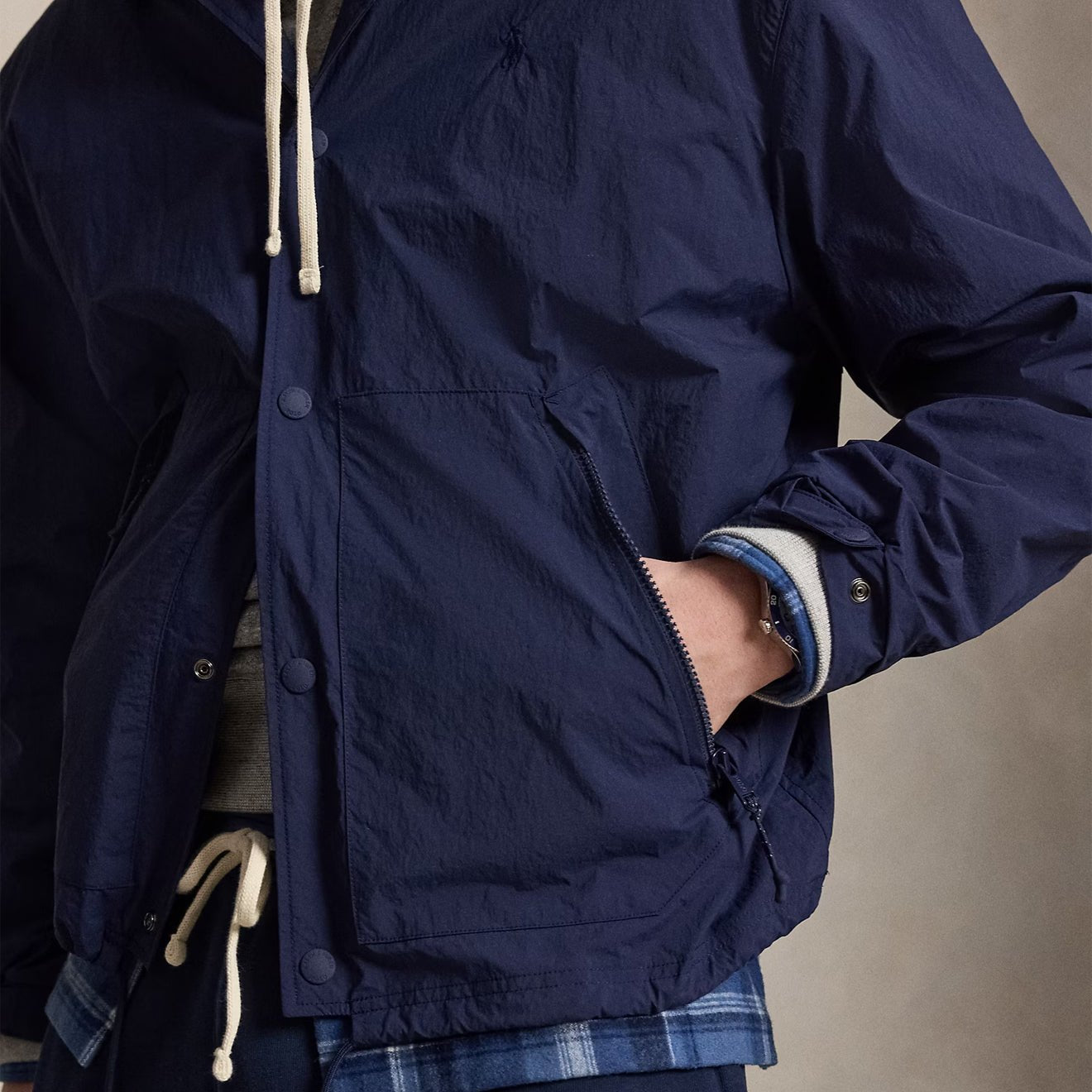 Polo Ralph Lauren The Hayford Coach Jacket Newport Navy – The