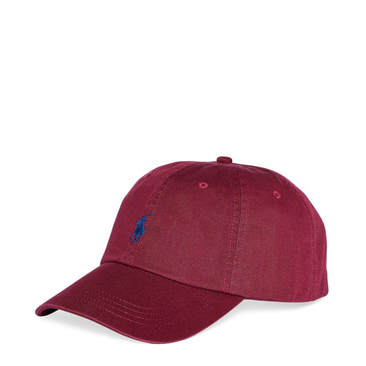 Polo Ralph Lauren The Iconic Cotton Chino Ball Cap Classic Wine - The Sporting Lodge