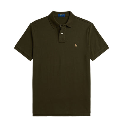Polo Ralph Lauren The Iconic Custom Slim Fit Mesh Polo Company Olive / C8526