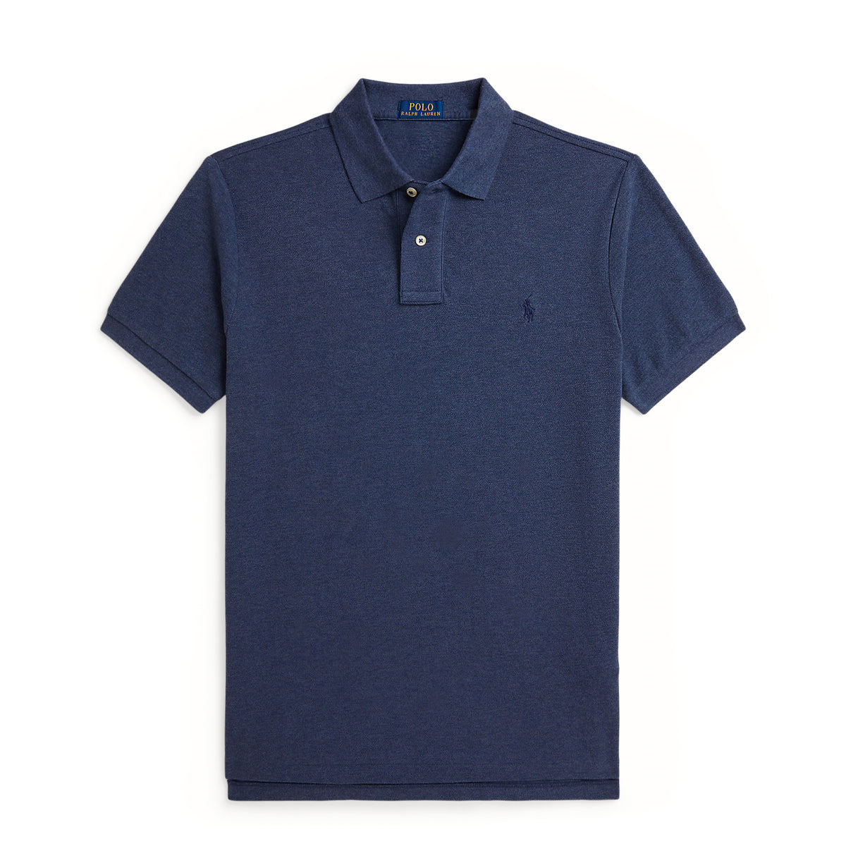Polo Ralph Lauren The Iconic Custom Slim Fit Mesh Polo Derby Blue Heather / C7988