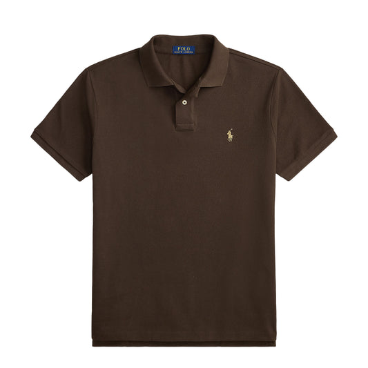 Polo Ralph Lauren The Iconic Custom Slim Fit Mesh Polo Nutmeg Brown / C8663
