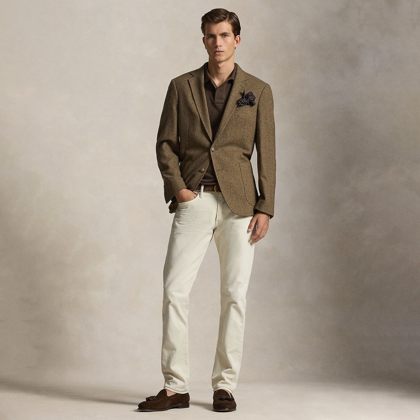 Polo Ralph Lauren The Iconic Custom Slim Fit Mesh Polo Nutmeg Brown / C8663