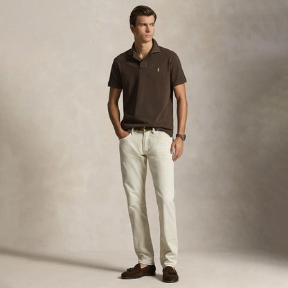 Polo Ralph Lauren The Iconic Custom Slim Fit Mesh Polo Nutmeg Brown / C8663