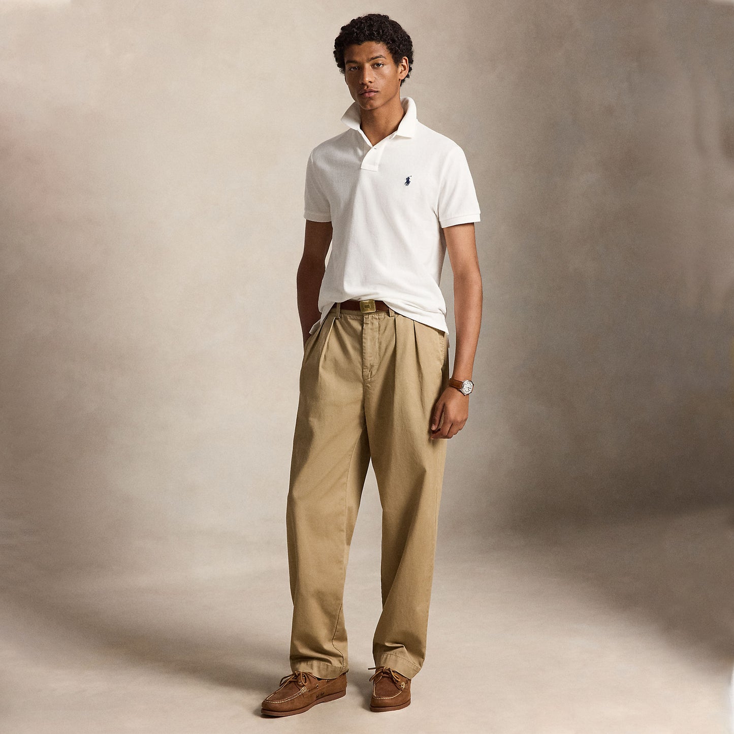 Polo Ralph Lauren The Iconic Custom Slim Fit Mesh Polo White