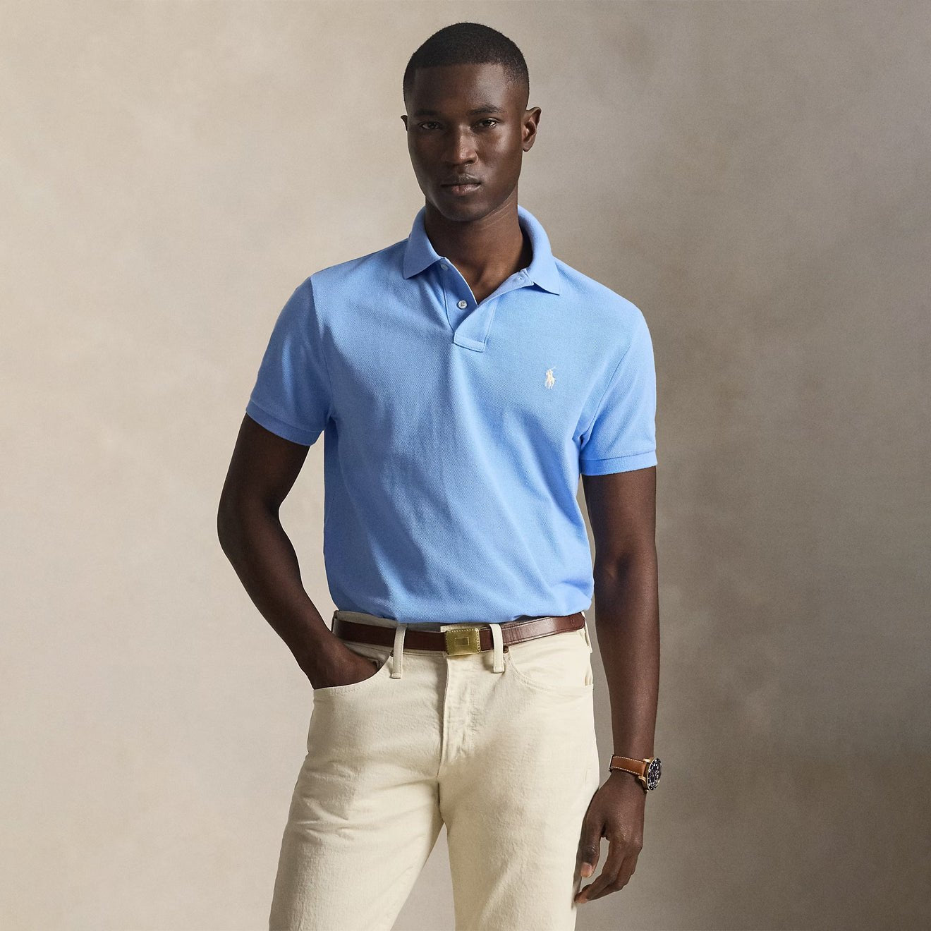 Polo Ralph Lauren The Iconic Mesh Polo Shirt Blue Lagoon