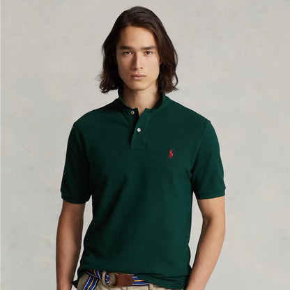 Polo Ralph Lauren The Iconic Mesh Polo Shirt College Green - The Sporting Lodge