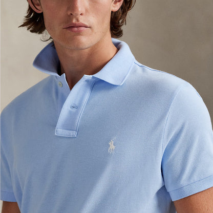Polo Ralph Lauren The Iconic Mesh Polo Shirt Office Blue - The Sporting Lodge